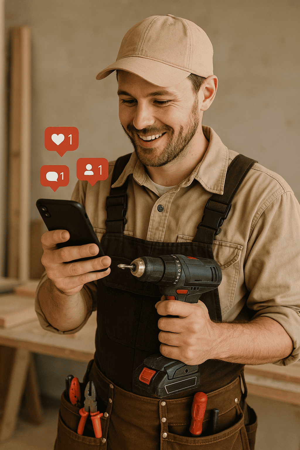 Building with tools in one hand and followers in the other — the modern tradesperson connects on and off the jobsite.
